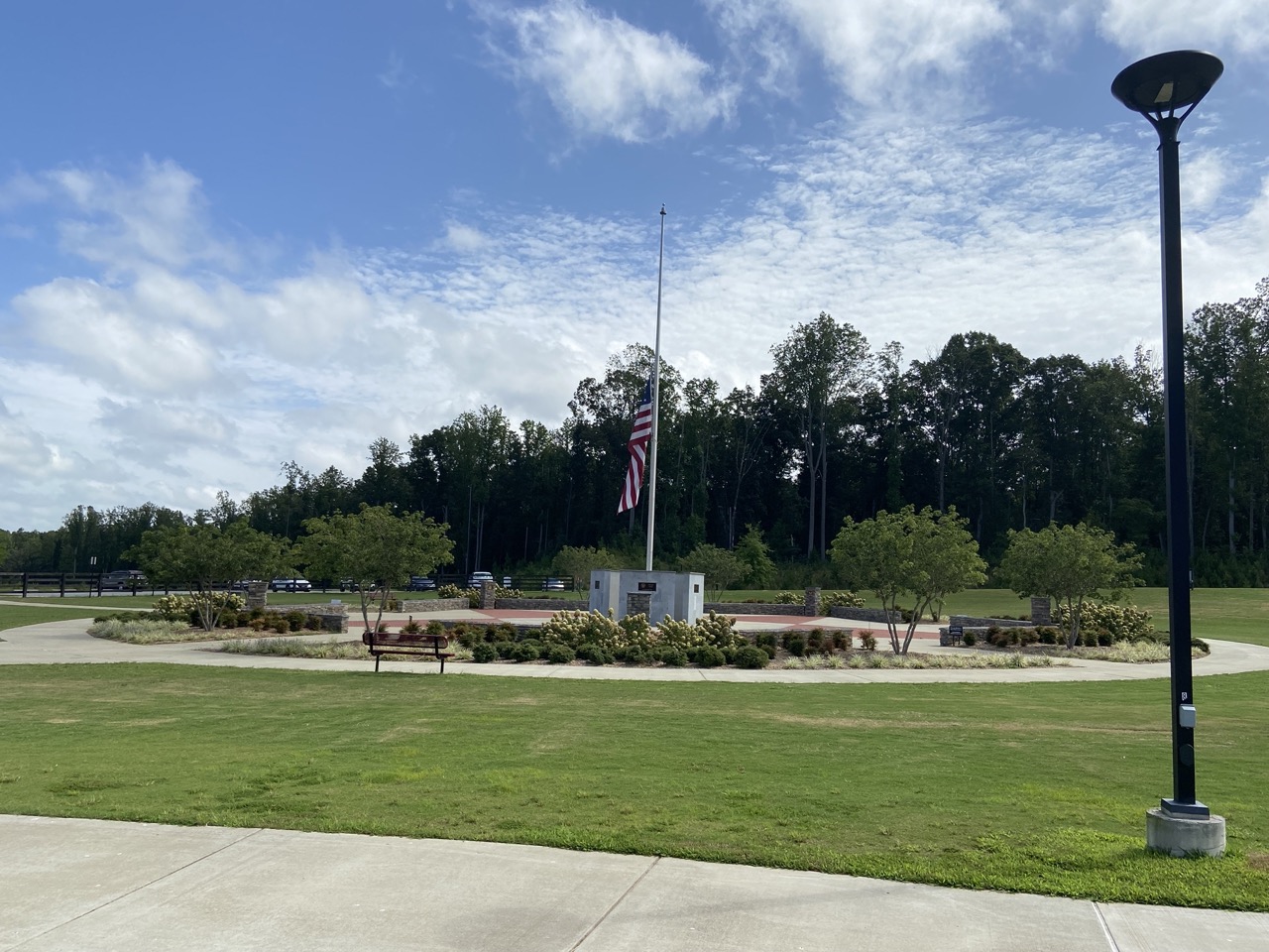 Flag at Veterans Park Flag at Veterans Park